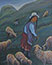 Pastora indígena con ovejas (Ecuador)